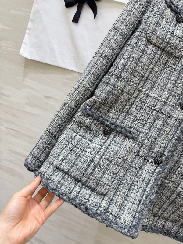 Veste CC 26s Tweed gris 343357