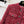 Robe à manches longues en tweed tissé CC Tweed rouge et rose 343197