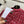 Robe à manches longues en tweed tissé CC Tweed rouge et rose 343197