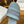 cd slide pastel blue calfskin embroidered cotton