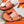 HM IZMIR SANDAL ORANGE AND WHITE LAMBSKIN