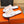 HM IZMIR SANDAL WHITE AND TANGERINE LAMBSKIN
