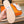 HM IZMIR SANDAL WHITE AND TANGERINE LAMBSKIN