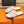 HM ORAN SANDAL WHITE AND TANGERINE LAMBSKIN