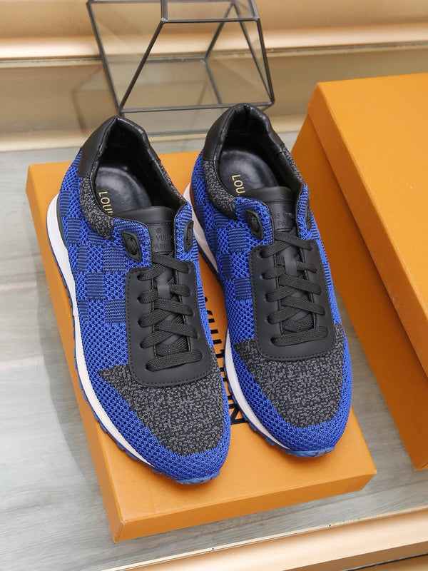 SNEAKER LV CLASSIC IN BLU COBALTO MIX NERO DAMIER
