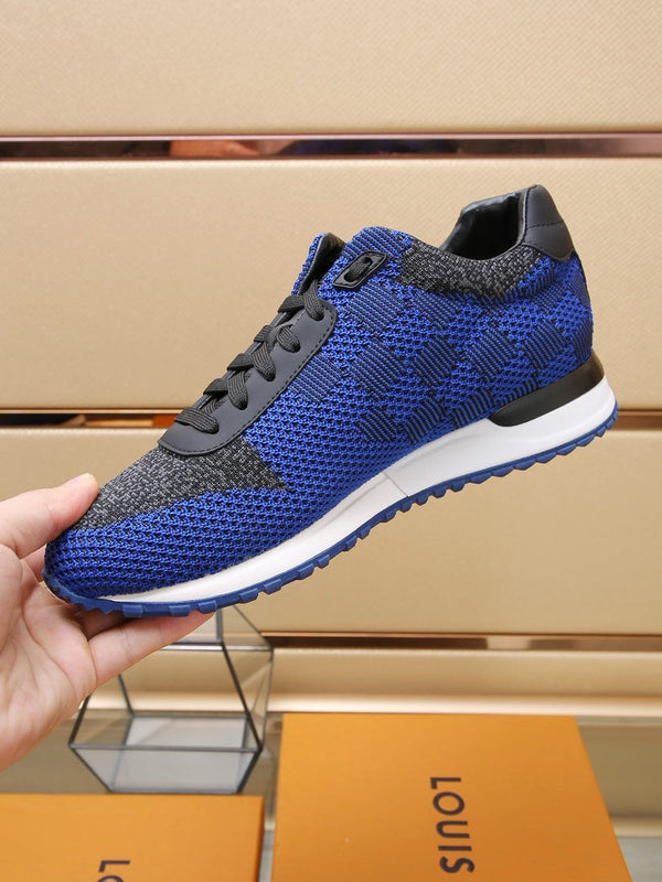 SNEAKER LV CLASSIC IN BLU COBALTO MIX NERO DAMIER