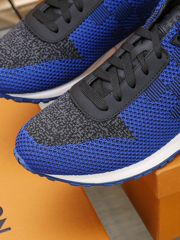 SNEAKER LV CLASSIC IN BLU COBALTO MIX NERO DAMIER