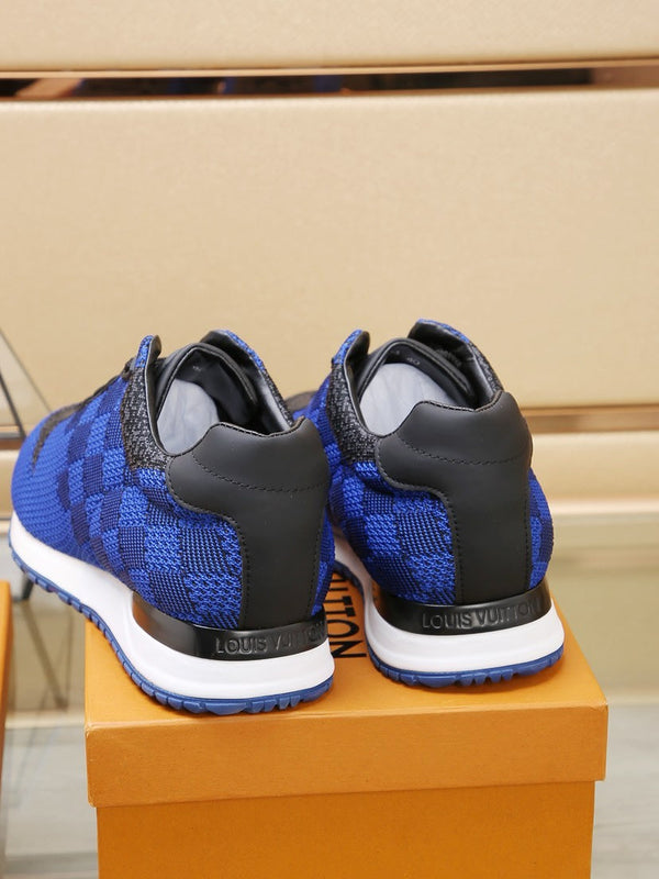 SNEAKER LV CLASSIC IN BLU COBALTO MIX NERO DAMIER