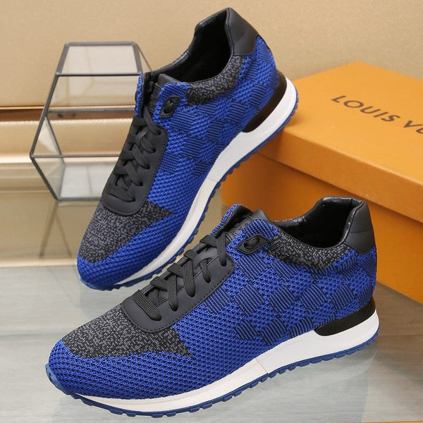SNEAKER LV CLASSIC IN BLU COBALTO MIX NERO DAMIER