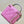 borsa a tracolla vanity con manico superiore 10 cm in pelle di agnello rosa verde 