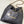Borsa Hobo CC 22 42 cm in pelle di vitello martellata nera con finiture dorate