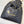 Borsa Hobo CC 22 42 cm in pelle di vitello martellata nera con finiture dorate
