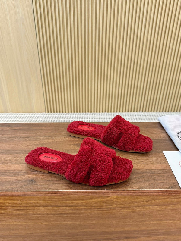 HM Oran Sandal Red Wool 543694