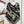HM 25s Scarf 140cm Black Beige Cashmere 973319
