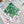 CD Clover Scarf 90x90 Green Colorful Twill Silk 223489