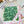 CD Clover Scarf 90x90 Green Colorful Twill Silk 223489