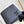 MULTIPLE WALLET AEROGRAM 10CM BLACK CALFSKIN