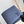 PORTAFOGLIO MULTIPLE AEROGRAM 10CM PELLE DI VITELLO BLU