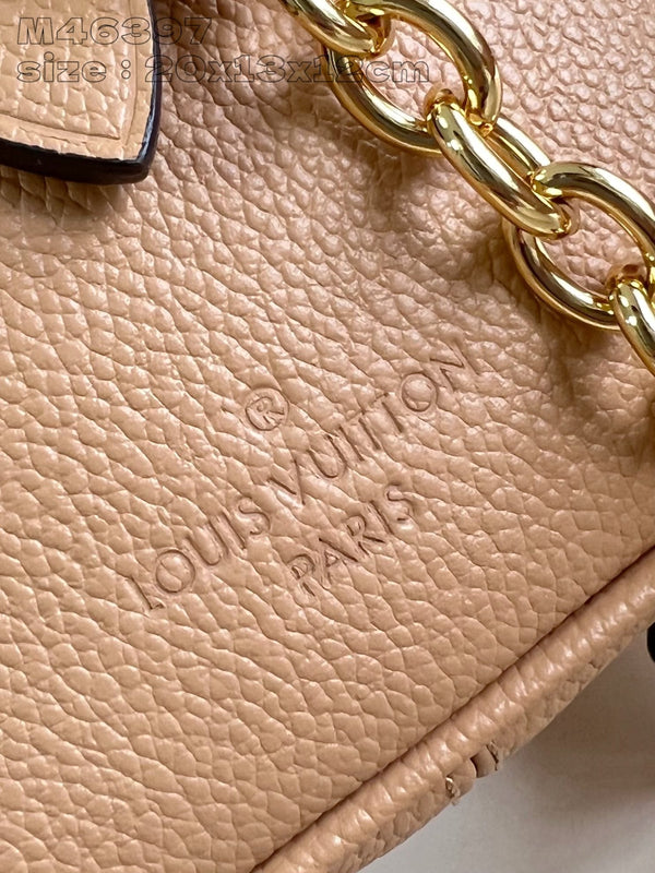 Speedy Bandouliere 20 Marrone Bianco Monogram Empreinte Vitello 