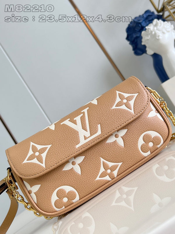 LV Woc Ivy 23.5 Marrone Monogram Empreinte Calfskin