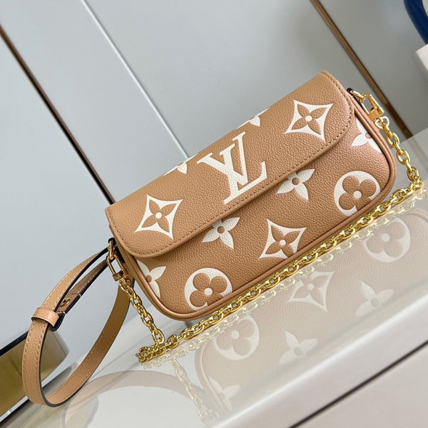 LV Woc Ivy 23.5 Marrone Monogram Empreinte Calfskin