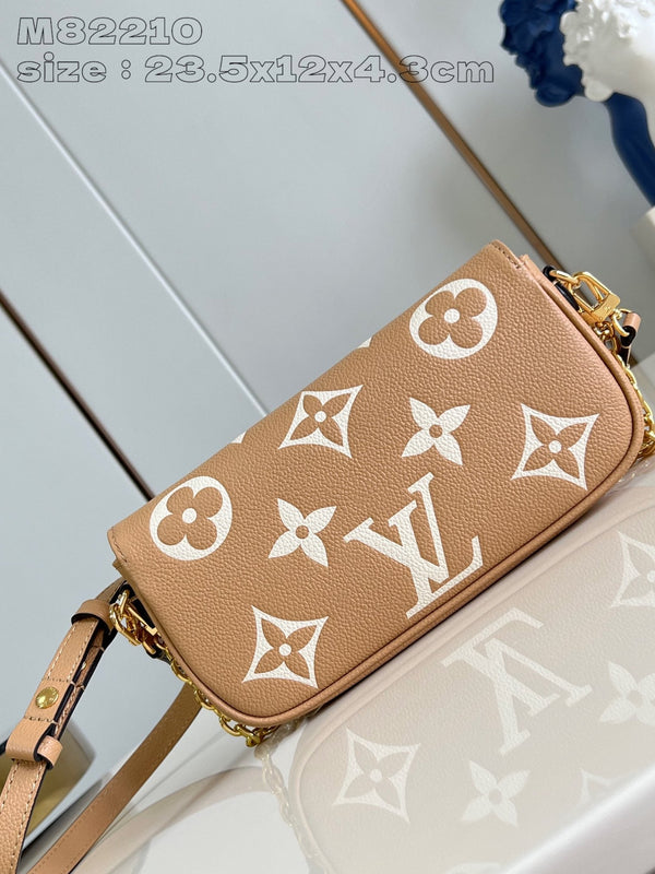 LV Woc Ivy 23.5 Marrone Monogram Empreinte Calfskin