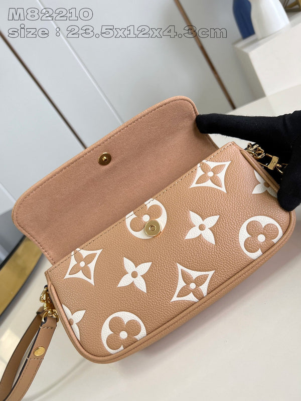 LV Woc Ivy 23.5 Marrone Monogram Empreinte Calfskin