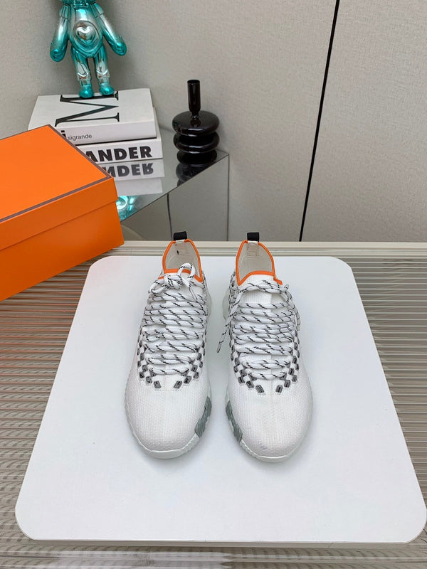 Sneaker slip-on HM Flex in tessuto intrecciato bianco 106321