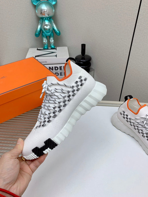 Sneaker slip-on HM Flex in tessuto intrecciato bianco 106317