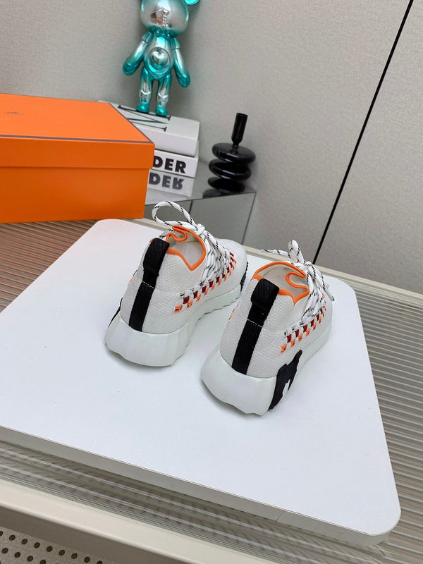 Sneaker slip-on HM Flex in tessuto intrecciato bianco 106316