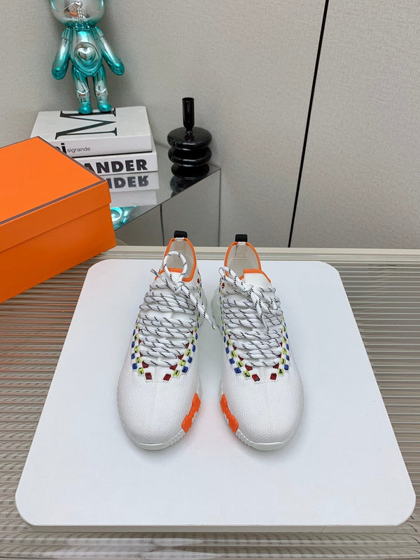 Sneaker slip-on HM Flex in tessuto intrecciato bianco 106314