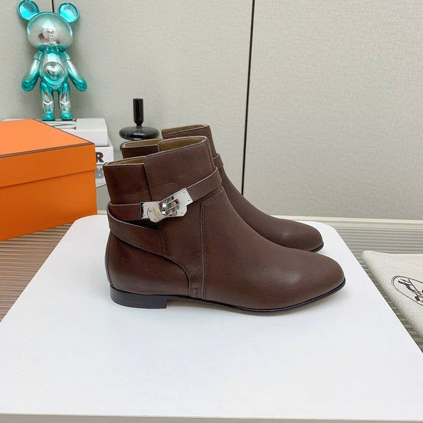 HM Neo Ankle Boot Earth Brown Calfskin 971365