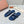 LP Men Sandals In Classic Blue Snake Embossed Calfskin