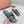 LP Men Sandals In Dark Gray Snake Embossed Calfskin