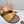 LP Men Sandals In Light Brown Snake Embossed Calfskin