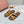 LP Men Sandals In Light Brown Snake Embossed Calfskin