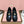 Miu Vintage-Effect Penny Loafers Black Leather 791004