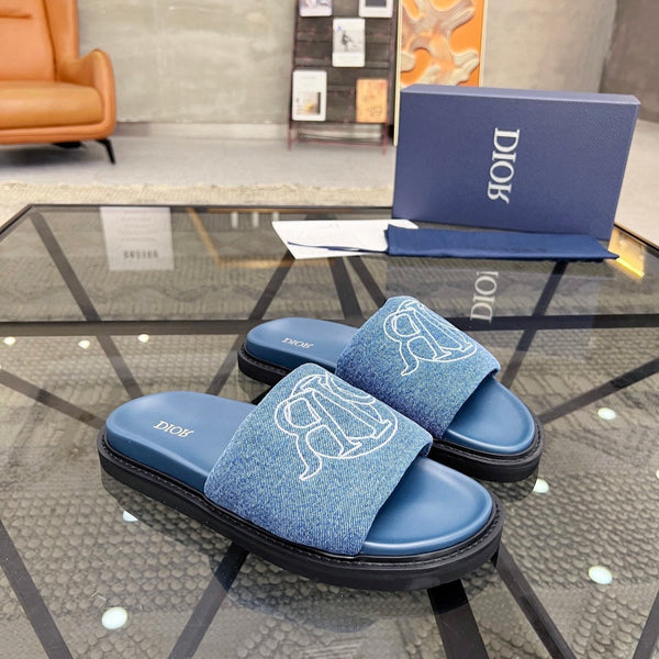 SANDALO SCIVOLANTE CD AQUA BLU DENIM