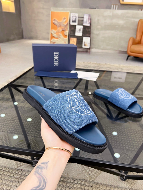 SANDALO SCIVOLANTE CD AQUA BLU DENIM