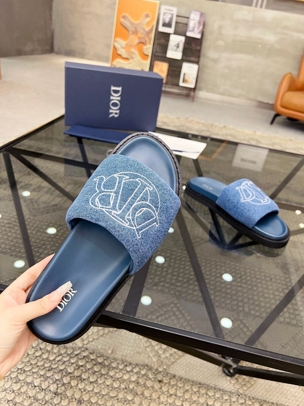 SANDALO SCIVOLANTE CD AQUA BLU DENIM