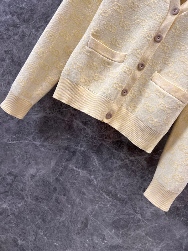 GG 25 Cardigan Light Yellow Wool 0035