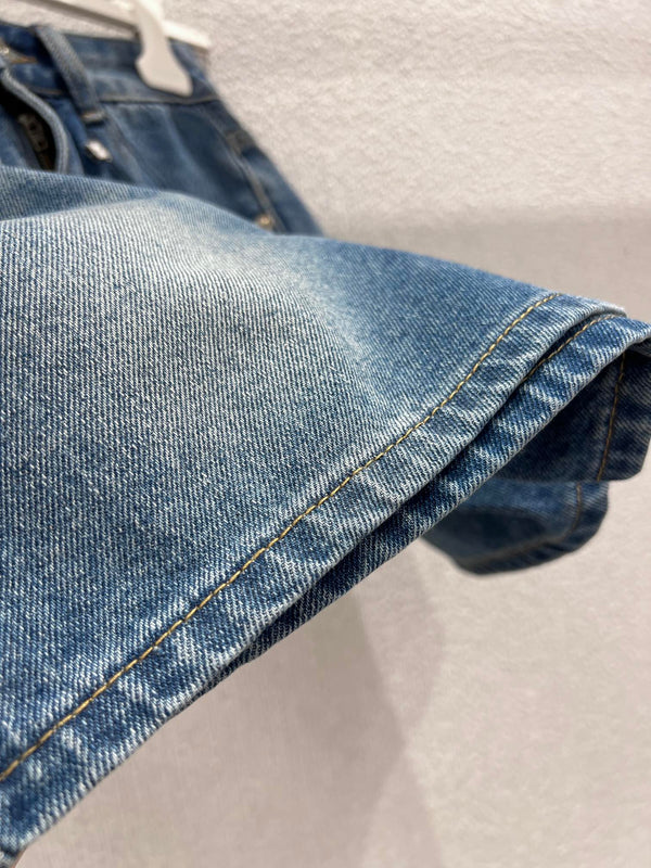Short en jean brodé Loewe 26Ss