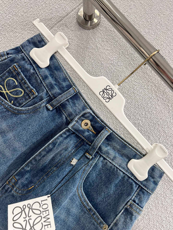 Short en jean brodé Loewe 26Ss