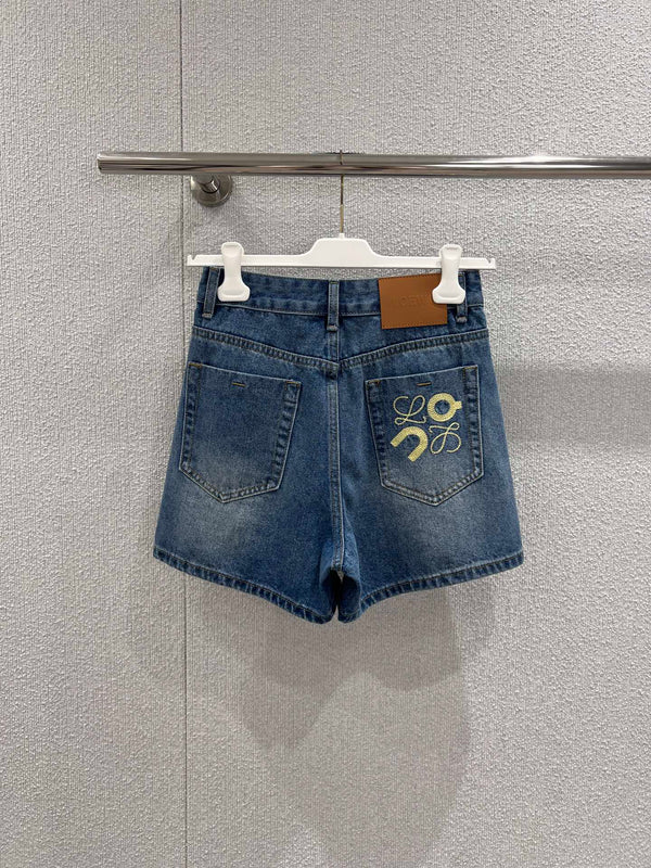Short en jean brodé Loewe 26Ss