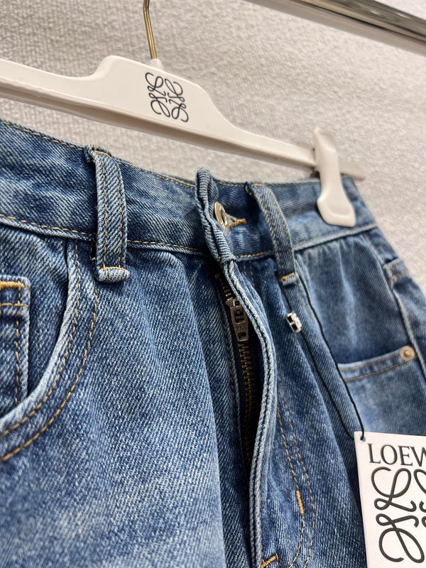 Short en jean brodé Loewe 26Ss