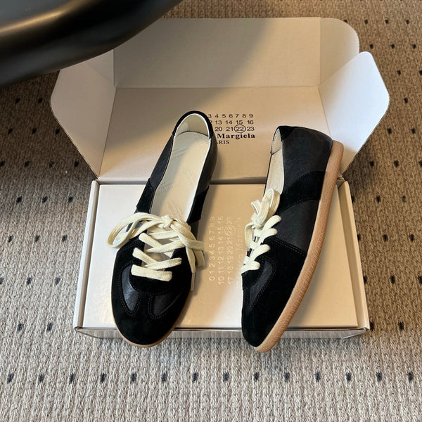 MM Replica Sneakers Black Suede 803723