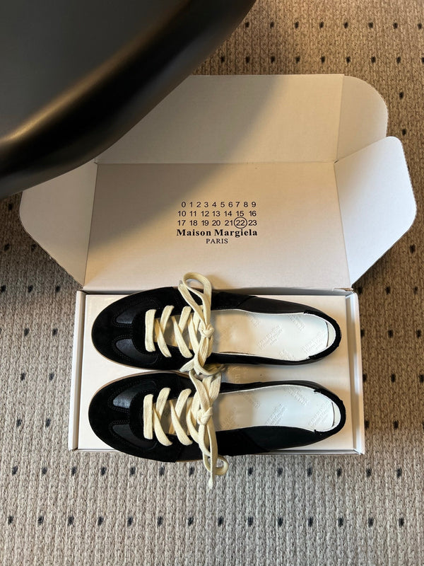 MM Replica Sneakers Black Suede 803723