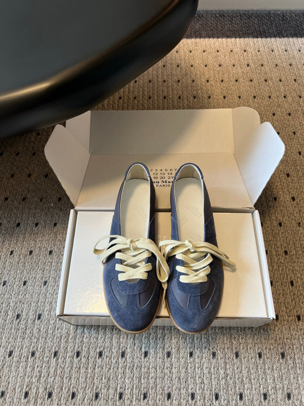 MM Replica Sneakers Blue Suede 803726