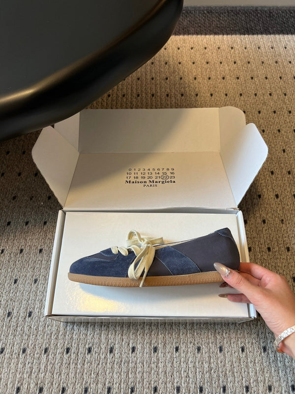 MM Replica Sneakers Blue Suede 803726
