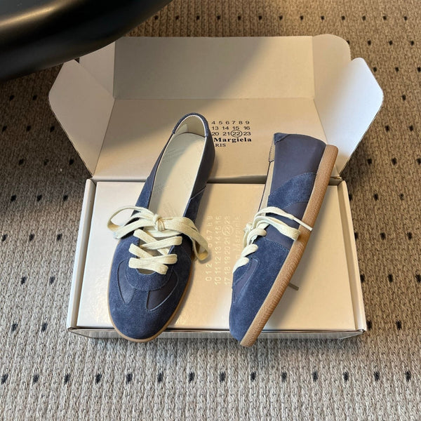 MM Replica Sneakers Blue Suede 803726
